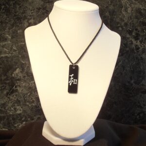Peace Necklace - hand painted Kanji