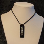 Black Belt Kanji Symbol Necklace